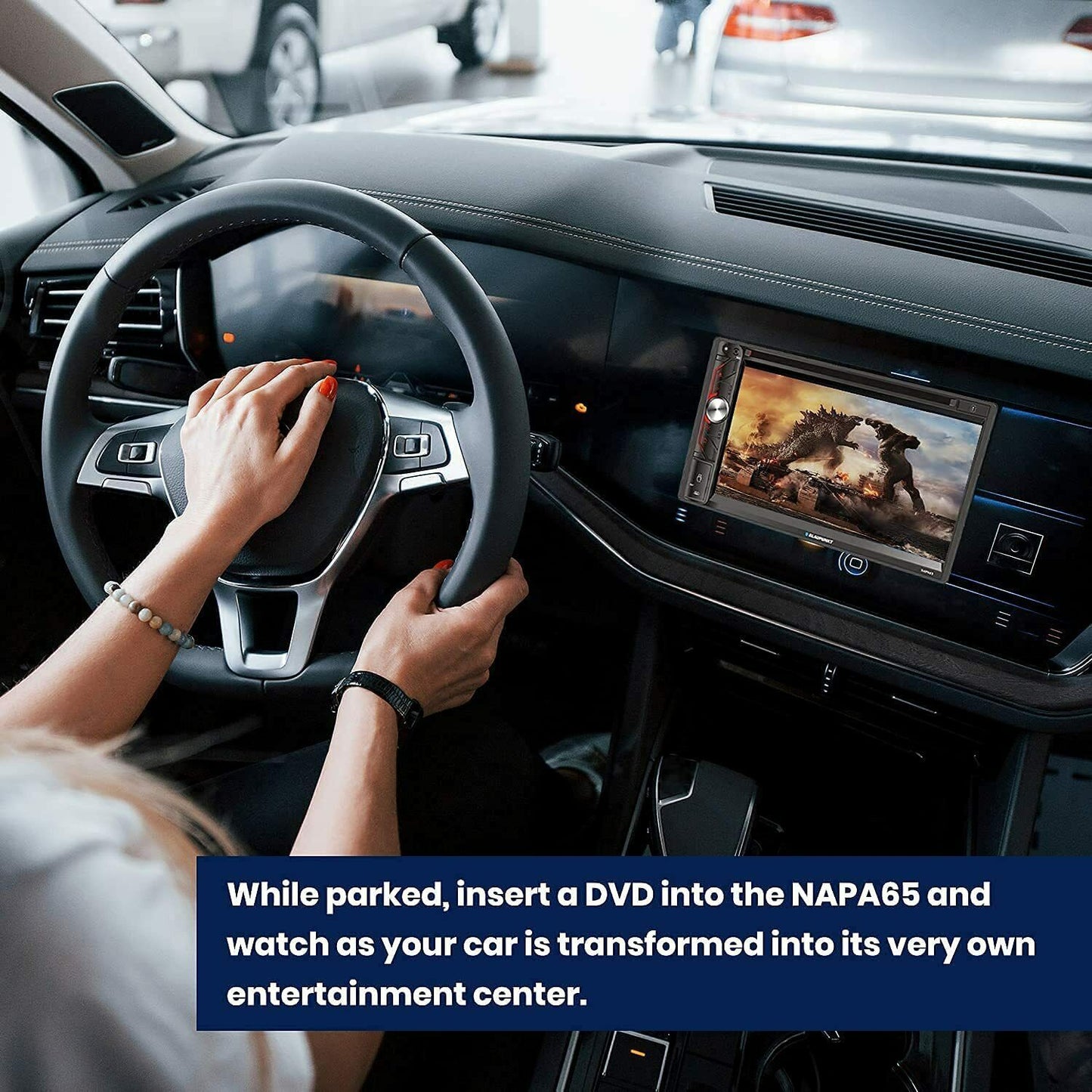 Blaupunkt NAPA65 6.9" 2-Din Touchscreen AM/FM DVD Receiver+ HD Backup Camera
