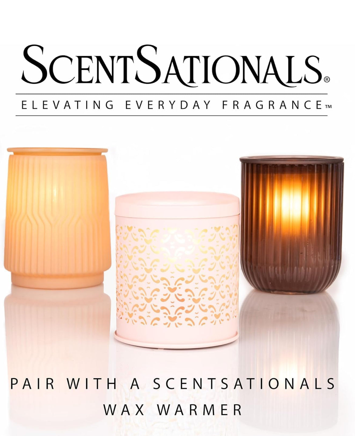 ScentSationals Tropical Escape Scented Wax Melts - Peach, Bergamot, & Pineapple - 10oz (PACK OF 4)