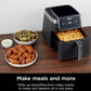 Ninja Air Fryer Pro XL 6-in-1 with 6.5 QT Capacity, Max Crisp, Air Fry, Air Roast, Bake, Reheat, Dehydrate, Max Crisp Technology with 450F, Nonstick Basket & Crisper Plate, Grey, AF181