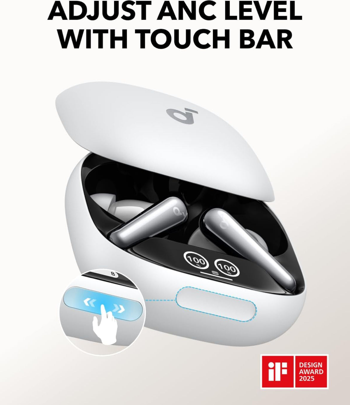 Soundcore Liberty 4 Pro by Anker, Noise Cancelling Wireless Earbuds, 7-Sensor and Real-Time Adaptive Noise Cancelling, 2× Faster Charging, Studio-Level Hi-Fi Music, Clear Calls with 6 Mics and AI