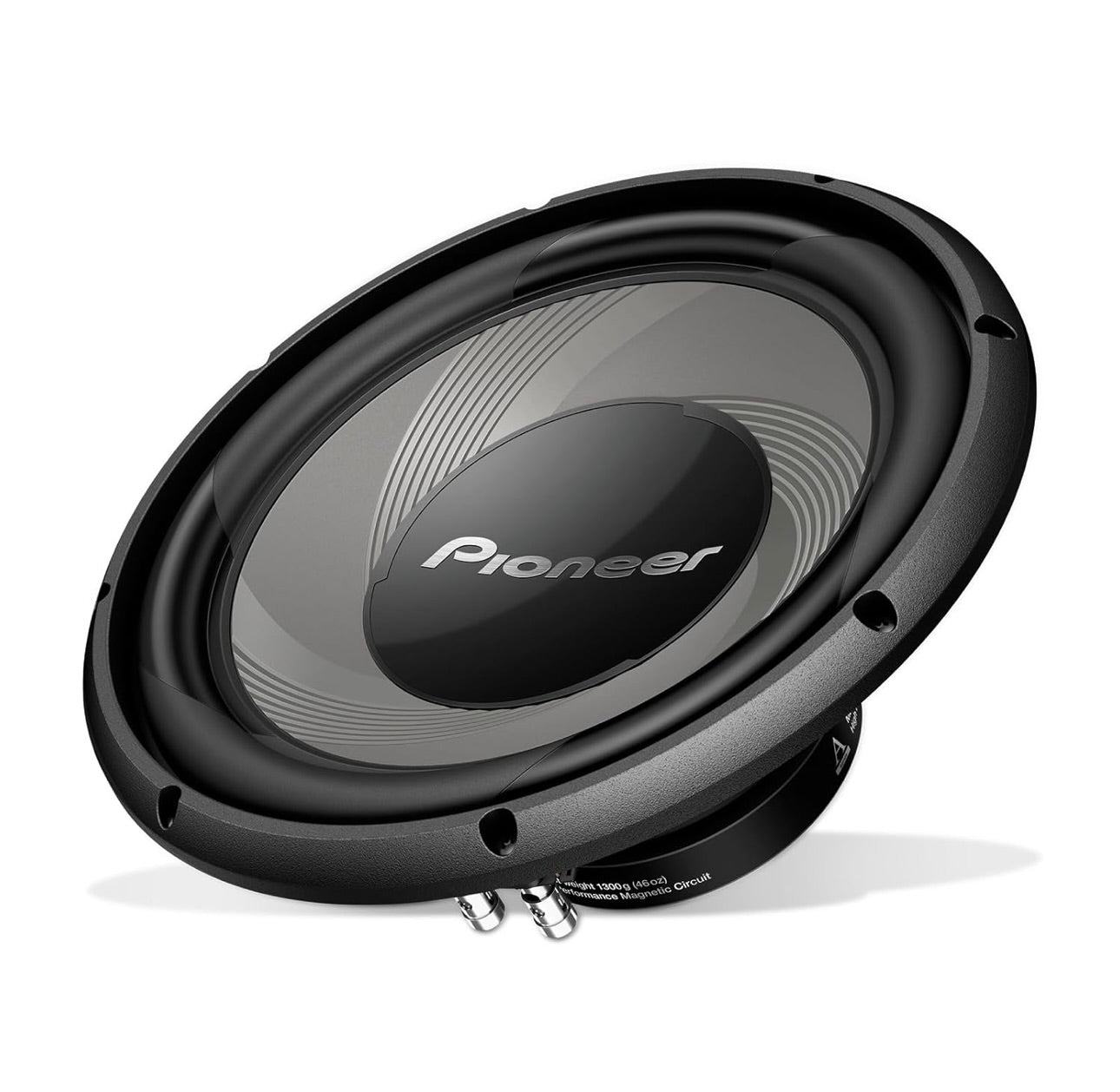 Pioneer TS-A120S4E – Kragtige 12 duim Subwoofer, 1400 Watt Piekvermoë, Enkele 4 Ohm Spreekspoel vir Diep Bas
