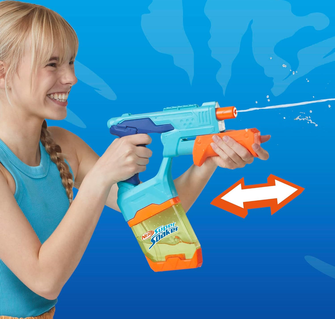 Nerf Super Soaker Dunk-Fill 2-Pack, 2 Water Blasters, Easy Instant Fill Tanks, Just Dunk & Go, 10.1 Fluid Ounce Tanks, Water Toys, Ages 6+