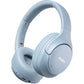 HT3 Hybrid Noise Cancelling Headphones, 90H Battery Life Over Ear Bluetooth 6.0 Foldable Headset, AI Voice Assistant - Blue