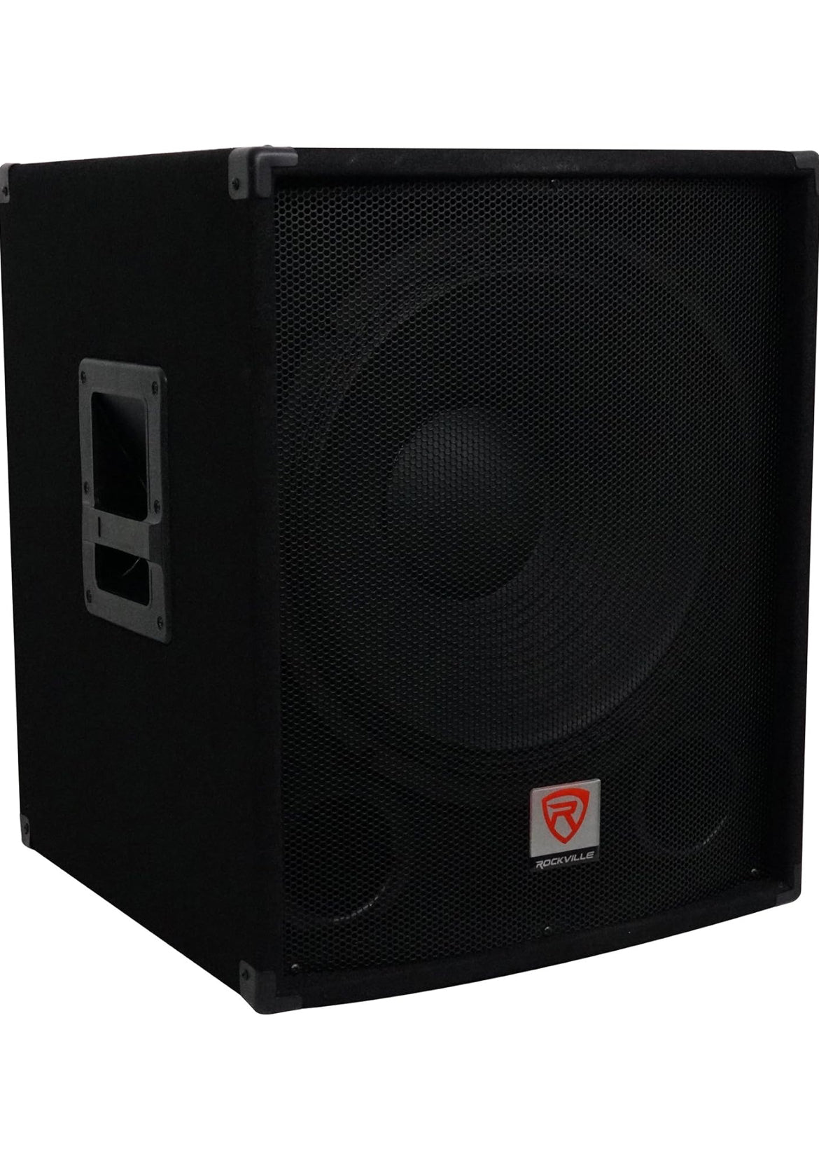 Rockville SBG1184 18" 1000 Watt Passiewe 4-Ohm Pro DJ Subwoofer, MDF/Paalmontering