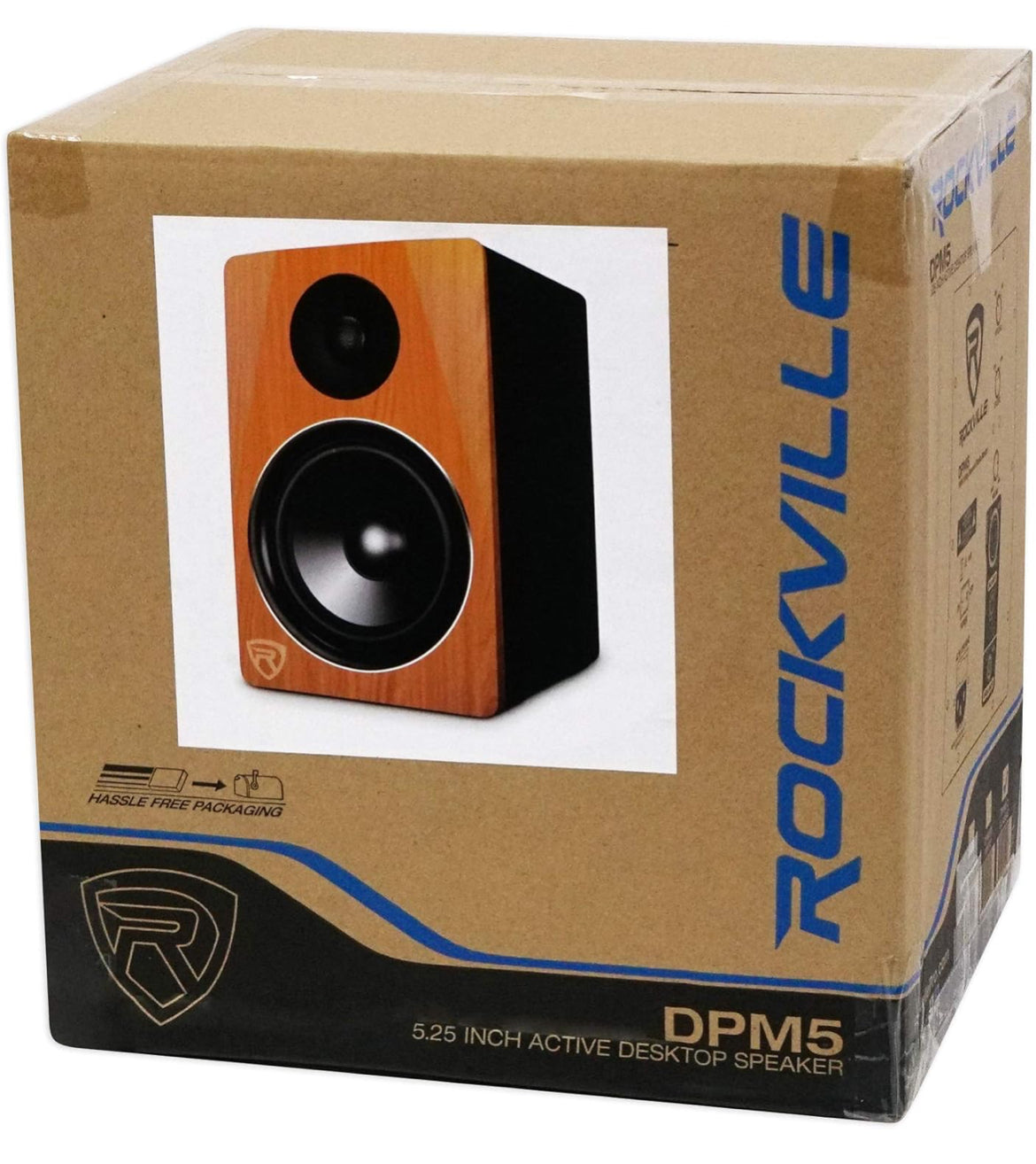 Rockville (2) DPM5C Dual Powered 5.25" 300w Active Studio Monitors+Stands+Pads