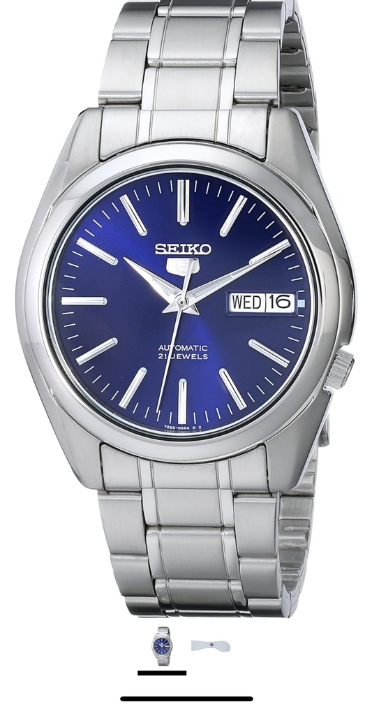 Seiko 5 Manshorlosie van vlekvrye staal