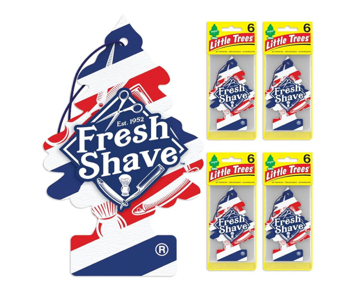 LITTLE TREES Kar Lugverfrisser Hangende Boompie Langdurige Geur - Fresh Shave, (24)