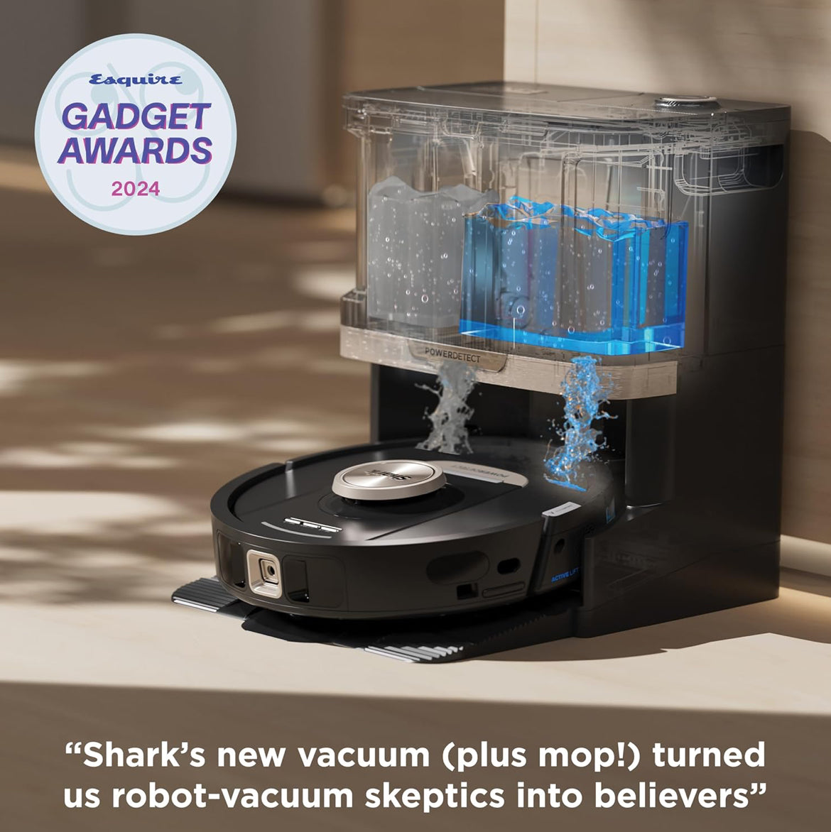 Shark Robot Vacuum & Mop Combo, PowerDetect NeverTouch Pro, Self-Emptying - NEW
