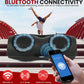Portable Bluetooth 800W Indoor/Outdoor Bluetooth Speaker Portable System w/TWS, Recorder, Microphone in, Party Lights, USB SD Card Reader, FM Radio, Carry Handle PPHP62LB