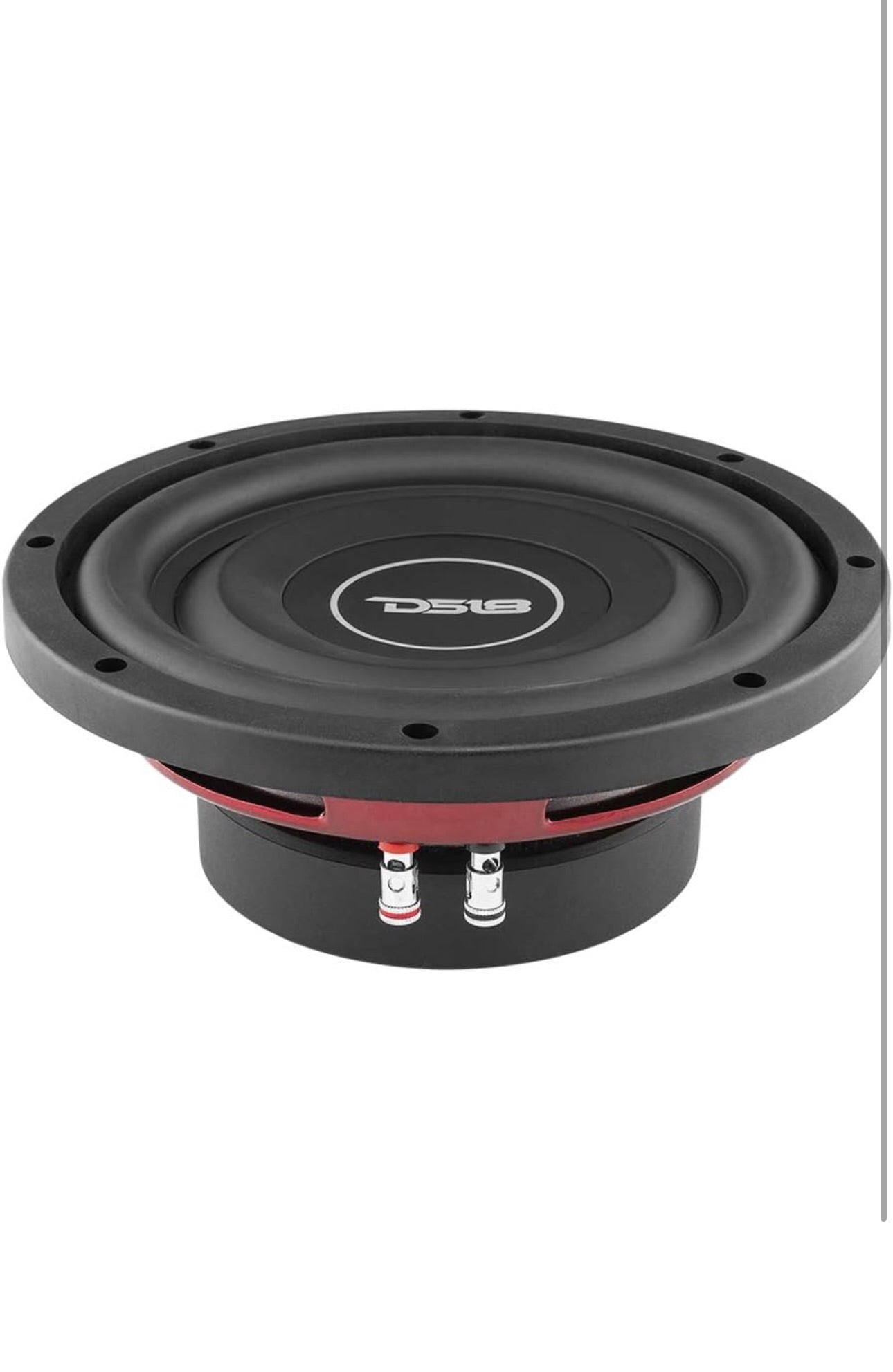 DS18 SRW8.4 8" Shallow Car Subwoofer - 300 Watts, Single Voice Coil, 4-Ohm (1 PC)