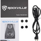 Rockville (2) DPM5B Powered 5.25" 300w Active Studio Monitors+Stands+Pads