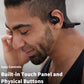 TOZO Upgraded Open Ear Headphones Bluetooth 5.3 Air Conduction Wireless Headphones Sport Earbuds with Premium Sound, 32 EQs via APP, Dual-Mic Call Noise Reduction Earphones with Hair Band for Cycling