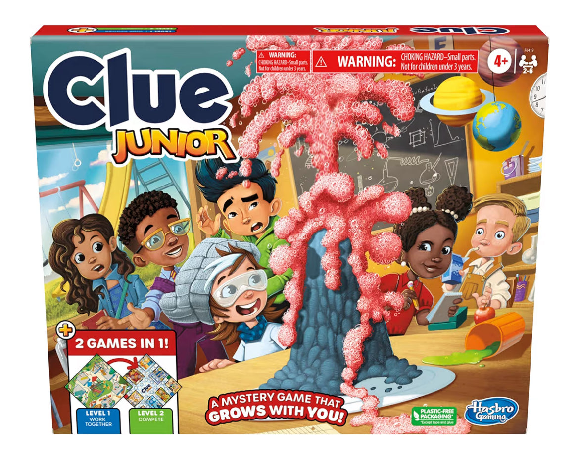 New Hasbro Clue Junior Plus Mystery Board Game