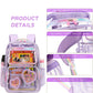 Clear Backpack for Girls Women Transparent Kids Elementary College School Bag Travel Laptop Backpacks Large Bookbags (Purple)