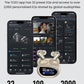 NC20 Pro Active Noise Cancelling Wireless Earbuds with Smart Touch Screen, LDAC Hi-Res Audio, Stereo Bass, 6 Mics AI Call Ear Buds, 80H Playtime, IPX8 Waterproof (Champagne)