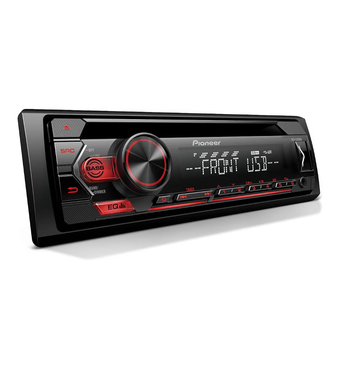 Pioneer 1-Din CD Car Stereo with USB and AM/FM RadioCD Receiver, AUX, FLAC Playback, 50W x 4 Output, MIXTRAX, Detachable Face, Preset EQ, Bass Boost, Remote Control Included