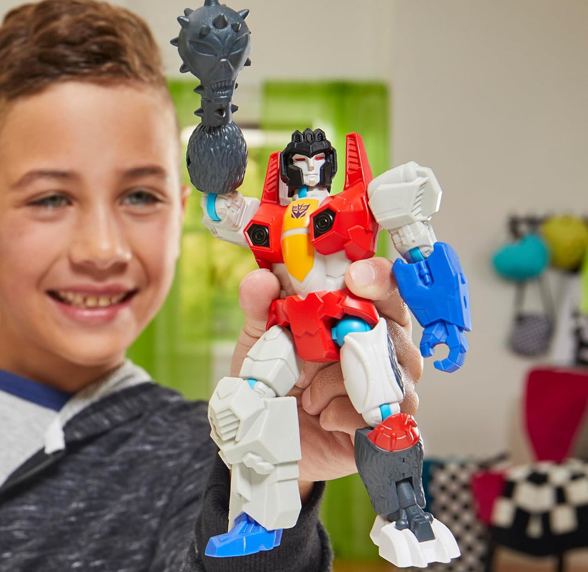 Transformers MixMashers Starscream Custom Mix-and-Match Action Figure & Accessories, 5-Inch-Scale (12 cm) Robot Toys for Kids Ages 4+