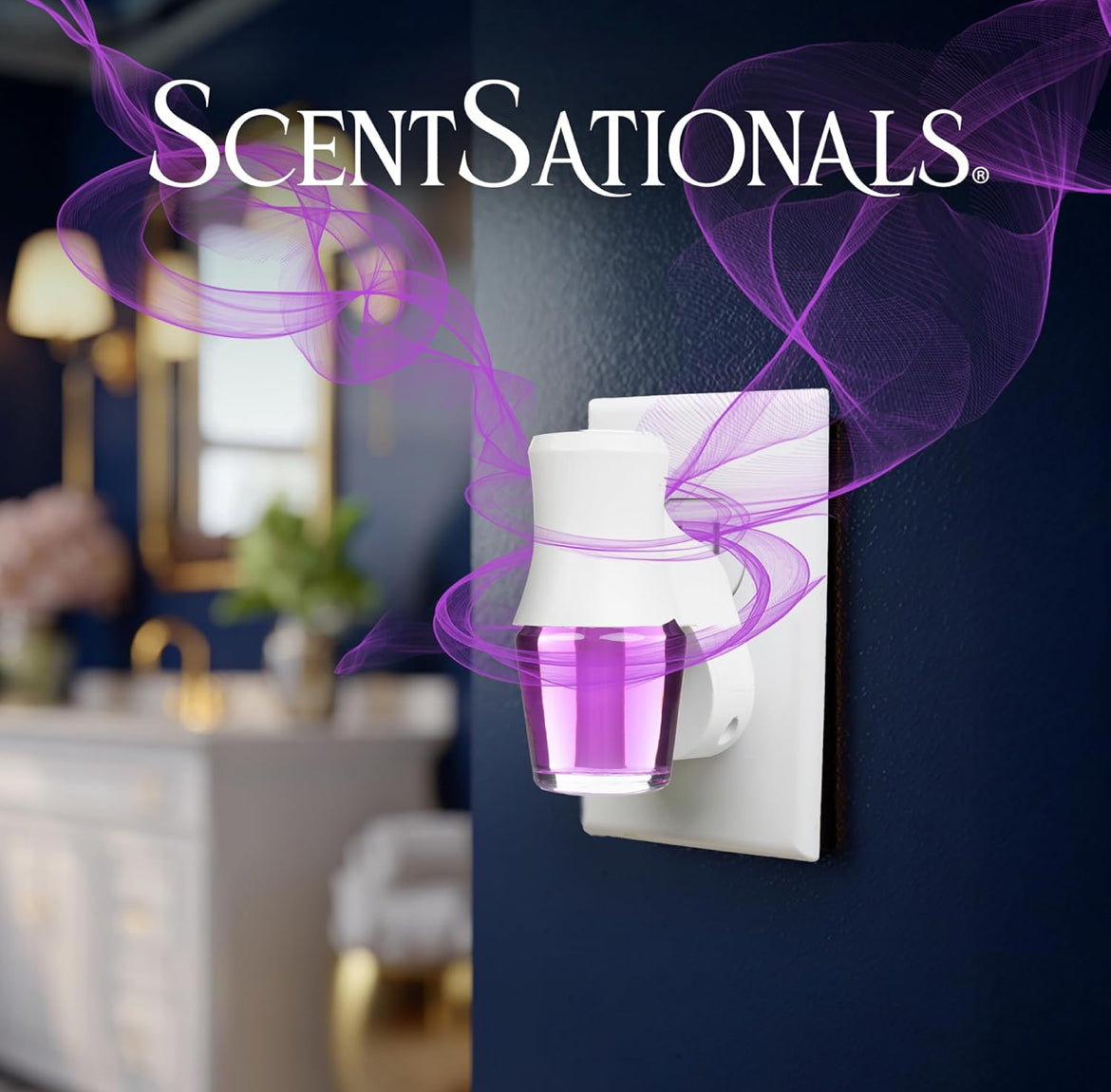 ScentSationals Magic Spell Fragrance Oil Plug In Air Freshener Refills 3-Pack - Works w/ Scentsationals Wall Plugs - Packaging May Vary
