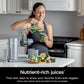 Ninja NeverClog Cold Press Juicer, Powerful Slow Juicer with Total Pulp Control, Countertop, Electric, 2 Pulp Functions - Steam Gray (JC151SL)
