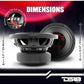 DS18- ZR 8" Subwoofer 450 Watts Rms DVC 2-Ohm and 900 W MAX Power - 1PC