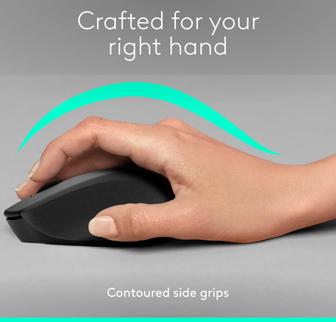 Logitech M330 SILENT Draadlose Muis, 2.4GHz met USB-ontvanger, Optiese Nasporing, Stil & Liggewig, Lang Batterylewe, vir rekenaar, Mac, skootrekenaar, Chromebook - Swart