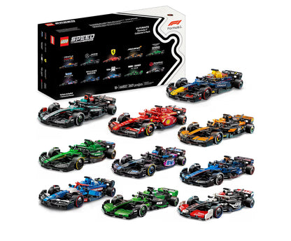 LEGO Speed Collectible Ultimate Formule 1 Versamelaars-pak - Bevat 10 Stelle met Eksklusiewe Plakkaat