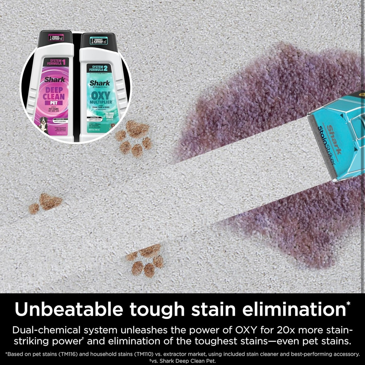 Shark CarpetXpert HairPro with StainStriker, Upright Carpet Cleaner - NEW