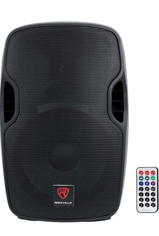 Rockville BPA12 600W 12" Powered Active DJ PA Speaker, Bluetooth, USB/SD Inputs, Portable, Perfect for Events and Performances