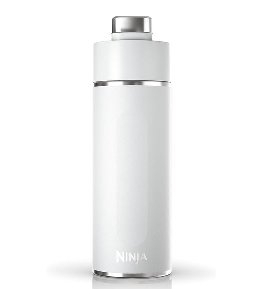 Ninja DW2401WH Thirsti 24oz Reiswaterbottel Lekvry, 24 Uur Koud, Skottelgoedwasser Veilig, Roesvrye Staal Geïsoleerde Tuimelaar - Wolk Wit