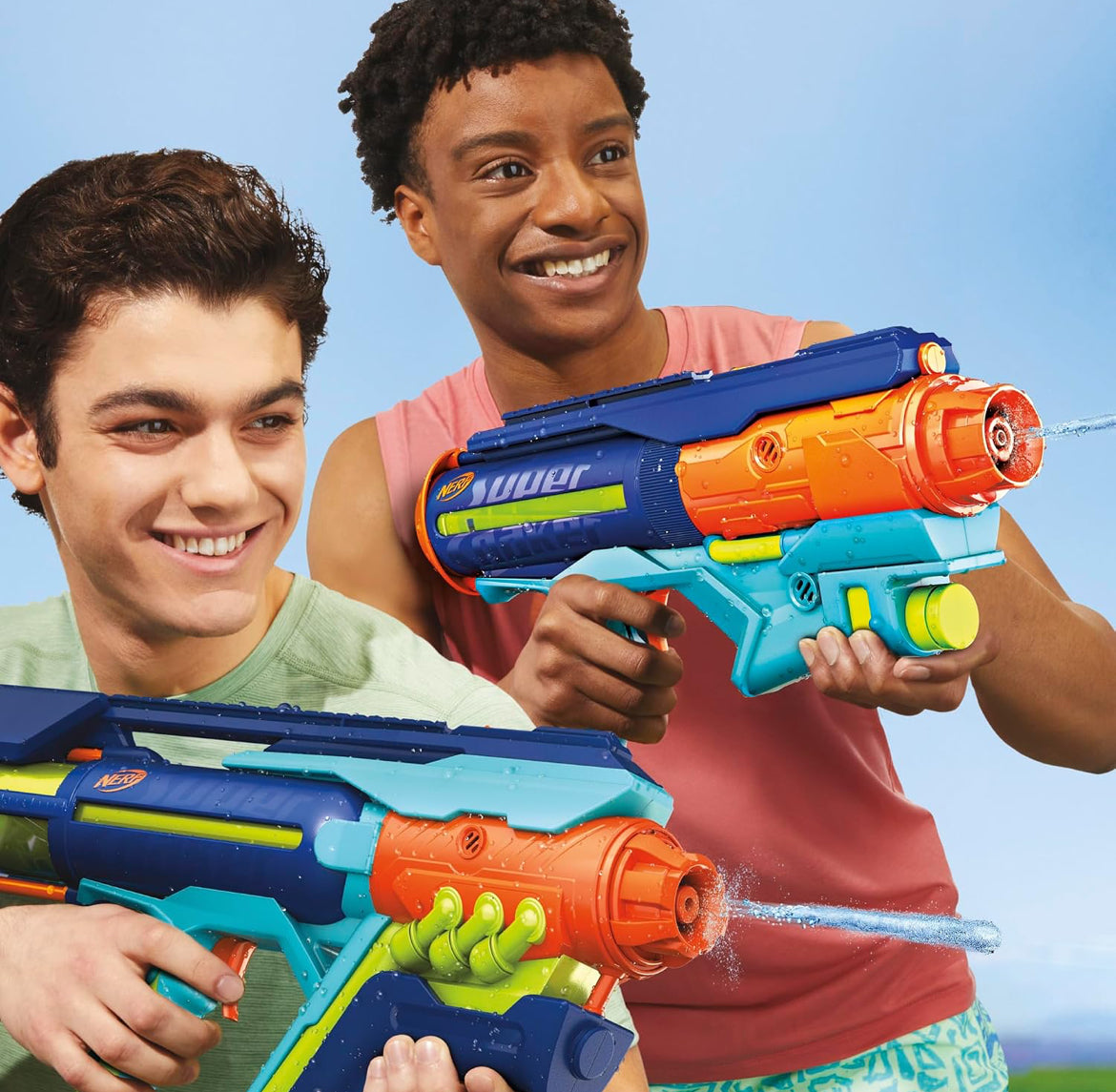 Nerf Super Soaker Power Drench Water Blaster, High Performance Pressurized Blasting, Easy Hose Fill Station, Water Toys, Ages 8+