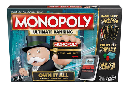 Hasbro Gaming Monopoly Ultimate Banking Edition Board Game for Families and Kids Ages 8 and Up