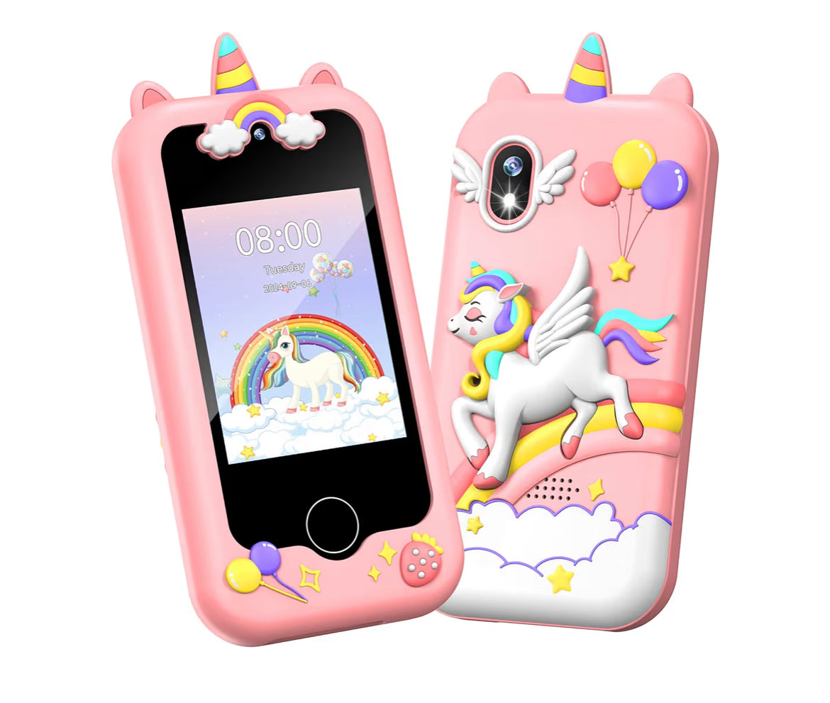 Kids Smart Phone Learning Educational Toy Pretend Play Phones with Educational Games