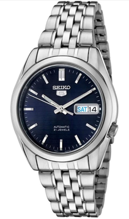Seiko 5 Manshorlosie van vlekvrye staal
