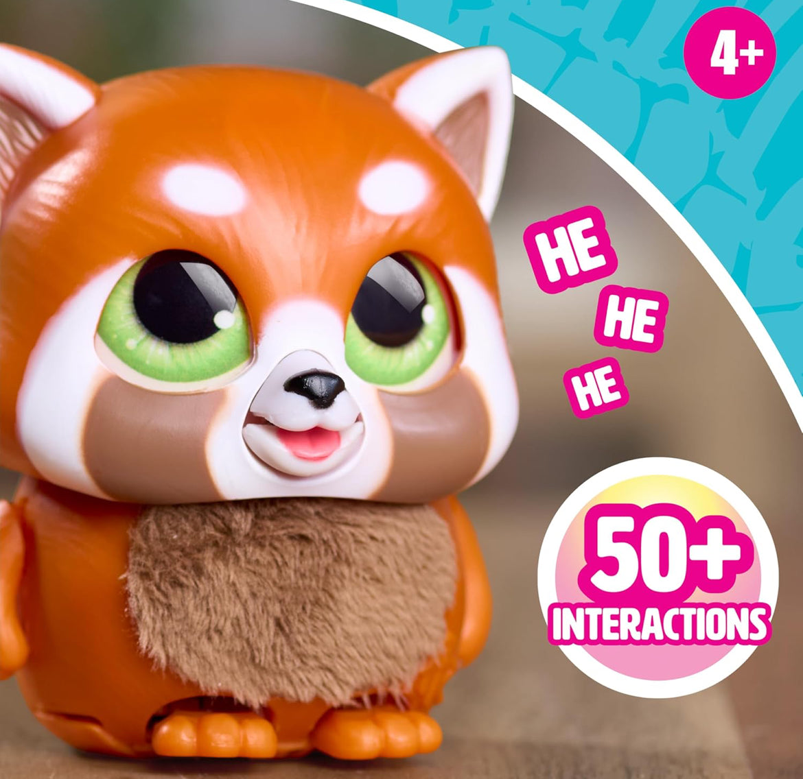 Just Play furReal Handfuls Shy The Red Panda, 3.5 Inch Interactive Toy, for Boys and Girls, Ages 4 and Up