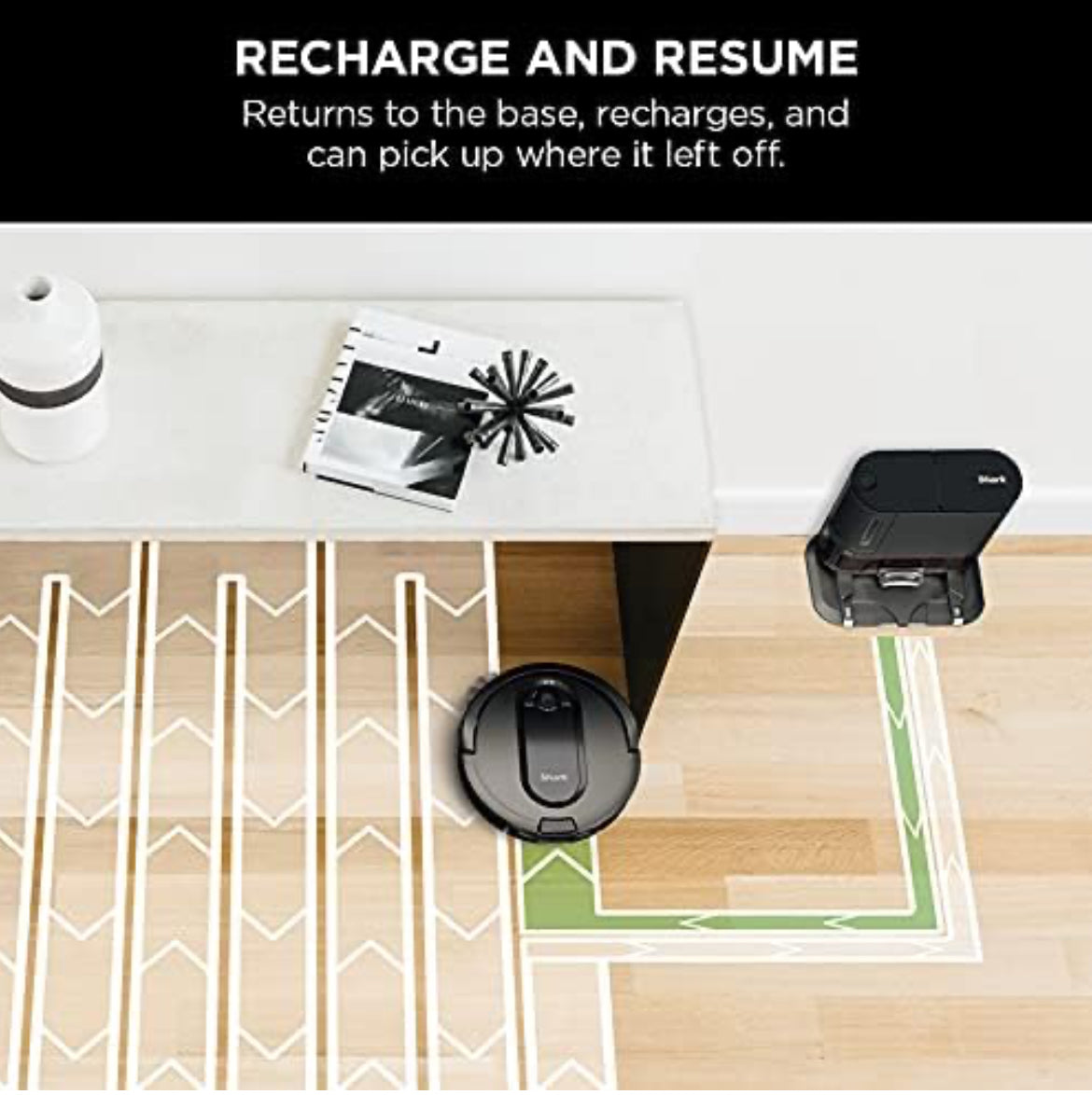 Shark AV911S EZ Robot Vacuum with Self-Empty Base, Bagless, Row-by-Row Cleaning - NEW