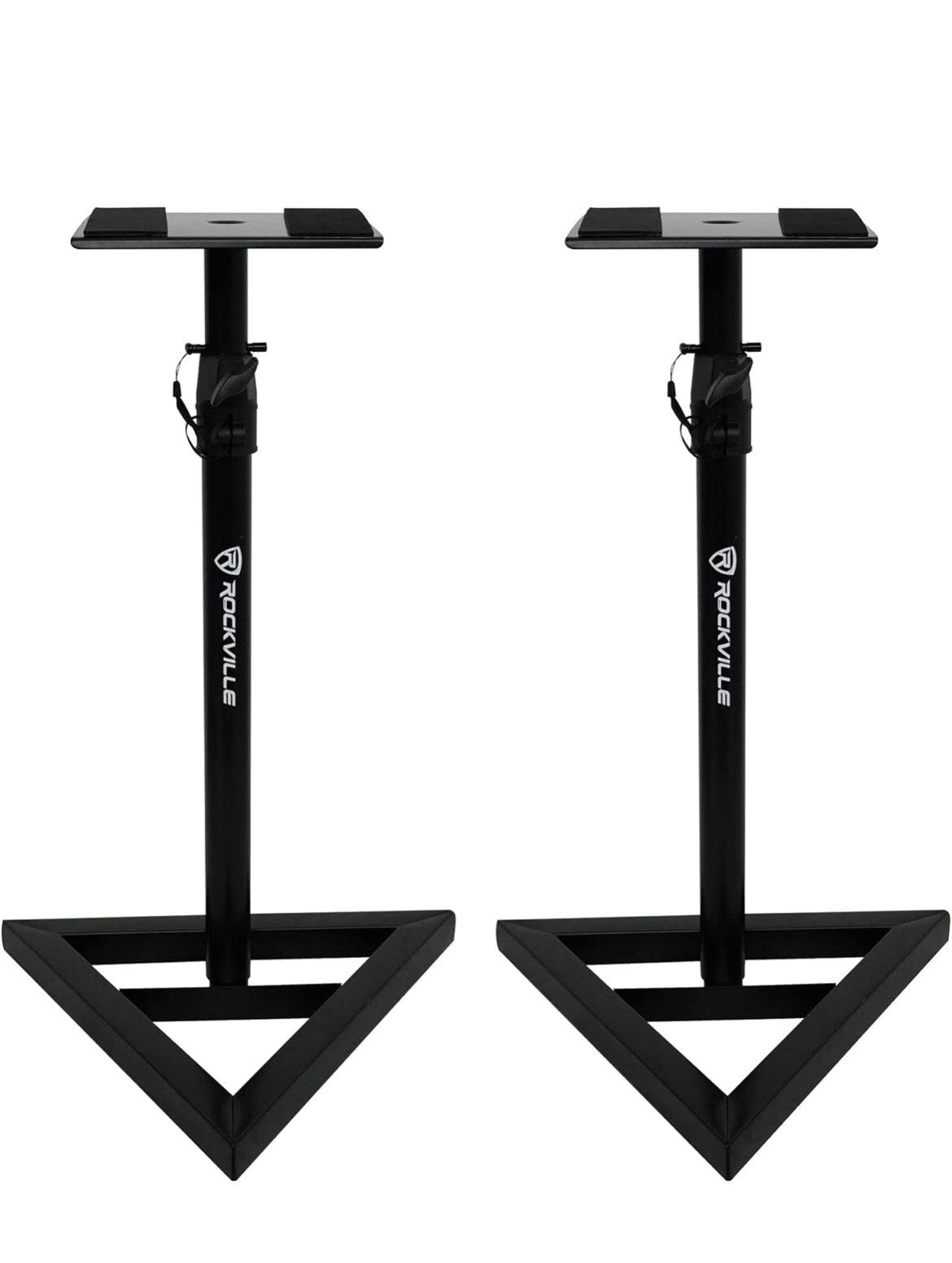 Rockville Pair APM5W 5.25" 2-Way 250W Powered USB Studio Monitors+Stands+Pads