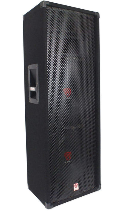 Rockville Dubbele 12” 2000 Watt 3-Rigting 8-Ohm Passiewe DJ/Pro Oudio PA Luidspreker (RSG12.2)