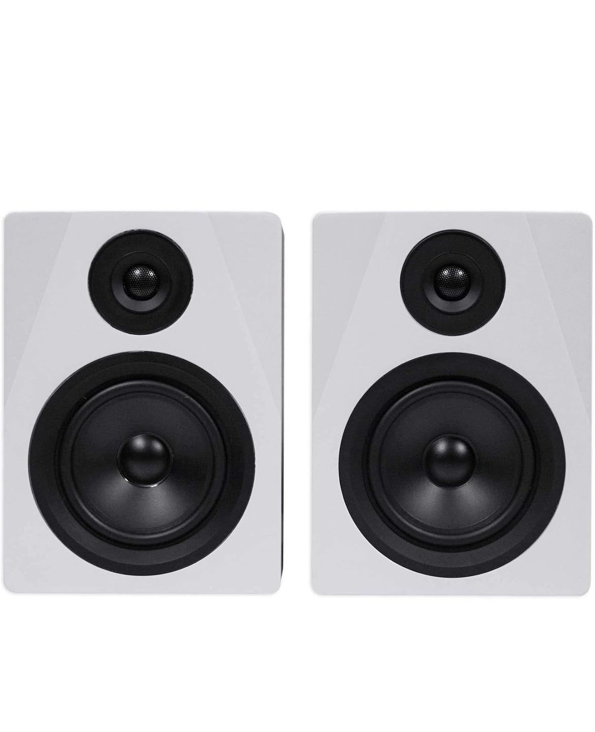 Rockville Pair APM5W 5.25" 250w Powered USB Studio Monitor Speakers+21" Stands
