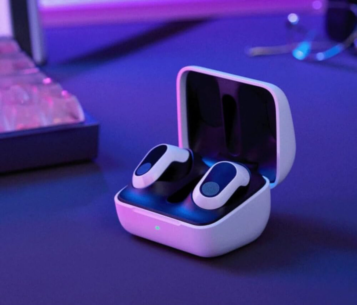 Sony INZONE Buds Draadlose Speletjie-oordopjes, Perfek vir PlayStation® 5, vir PC/PS5/Switch/Mobiele toestelle, 48-uur Battery met Houer, Geraaskansellasie, 360 Ruimtelike Klank, 2.4GHz USB-C Dongle - Wit