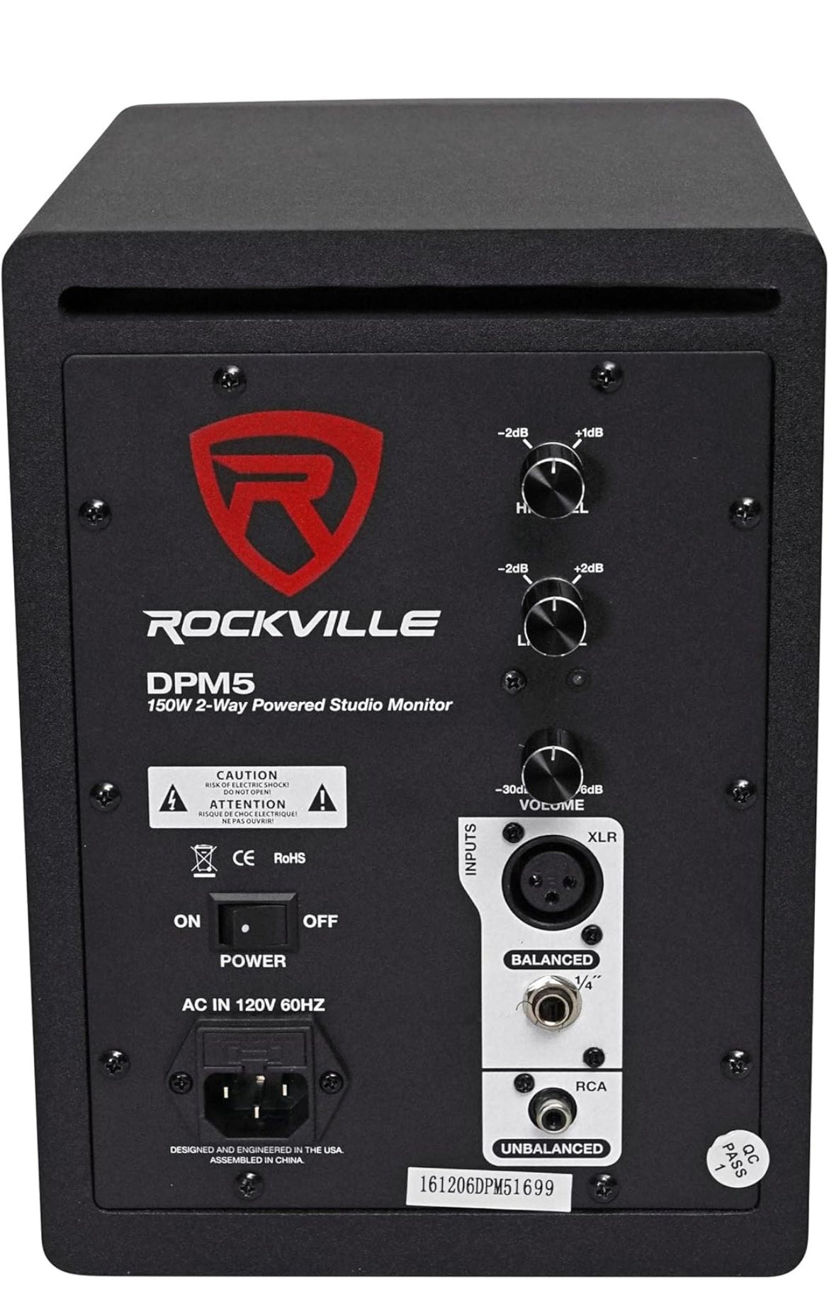 Rockville 2 DPM5B 5.25" 300w Dual Active Studio Monitors+Stands+Pads+Headphones BUNDLE