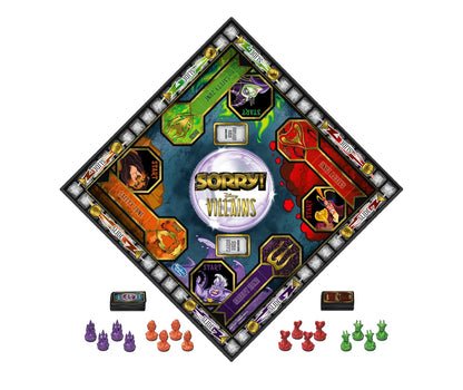 Hasbro Gaming Sorry! Board Game: Disney Villains Edition Kids Game - Family Games