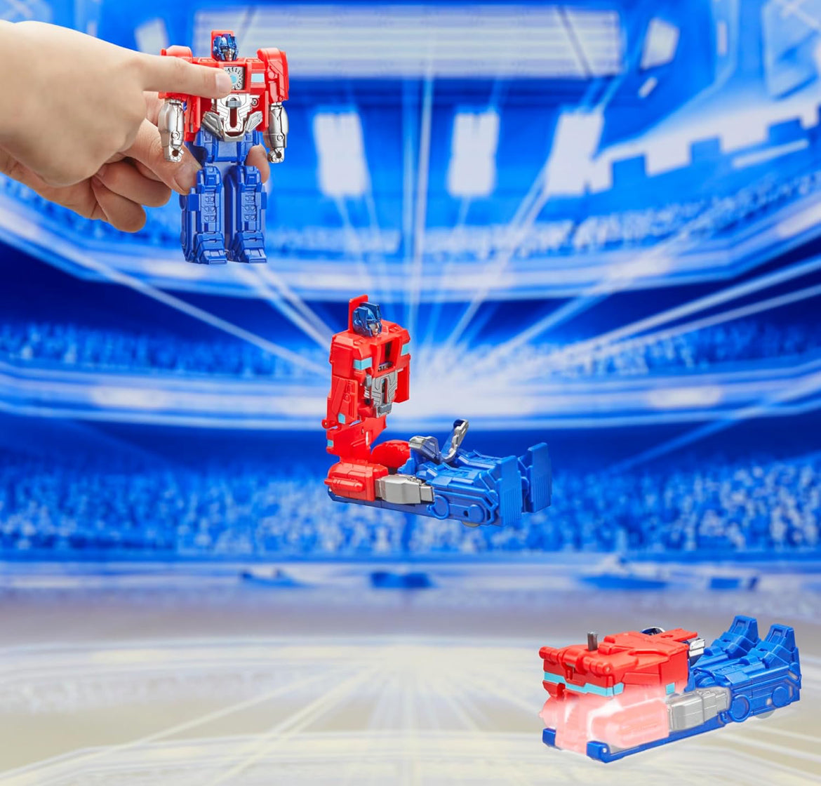 Transformers One Cog Changer Optimus Prime (Orion Pax) 4-Inch Robot Action Figure, Interactive Toys for Boys and Girls Ages 6 and Up