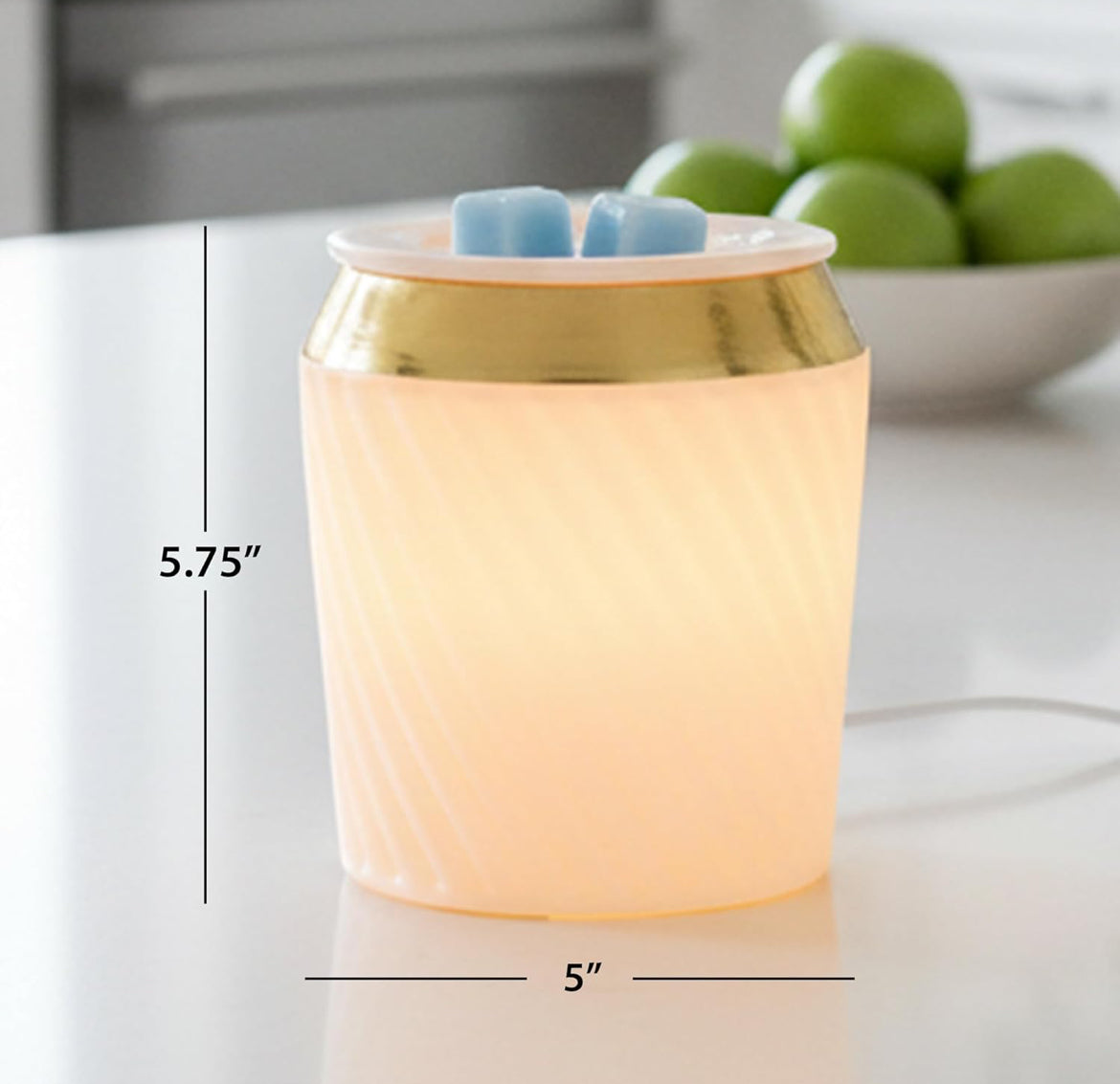 Scentsationals Modern Wax Melt Warmer - Isabelle - Contemporary Fragrance Warmer for Cubes and Tarts