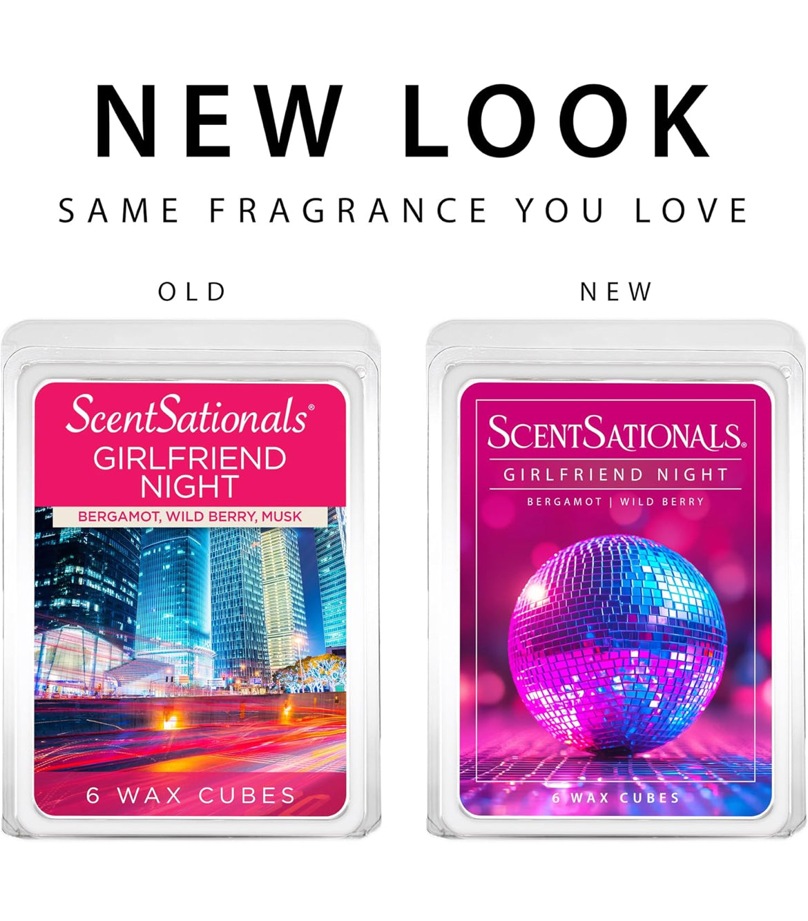 Scentsationals Wax Melts, Wax Cubes Strong Scent - Girlfriend Night - Long Lasting Scented for Warmer, 10oz (Pack of 4)