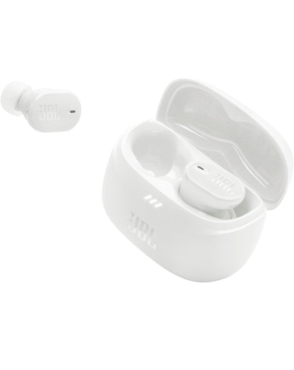 JBL Tune Buds 2 – Ware Draadlose Geraasdempende Oorfone Ruimtelike Klank en Slim Omgewingstegnologie IP54 Stof- & Waterbestand (Wit)