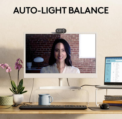 Logitech Brio 101 Full HD 1080p Webkamera vir Vergaderings, Stroom, Rekenaar, Skootrekenaar, PC - Ingeboude Mikrofoon, Luik, USB-A, Teams, Zoom - Swart