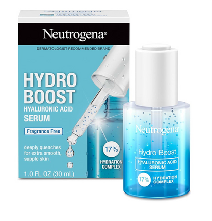 Neutrogena Hydro Boost Hialuroonsuur Serum - met Pro-vitamien B5 & Glycerien met 24-uur gewiglose hidrasie (1 fl. oz.)