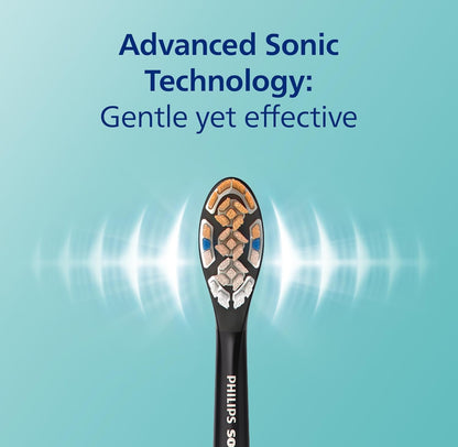 Philips Sonicare DiamondClean Smart 9300 Elektriese Tandeborsel, Soniese Tandeborsel met Toepassing, Druksensor, Borselkopbespeuring, 4 Borselmodusse en 3 Intensiteitsvlakke -Grys, Model HX9903/45