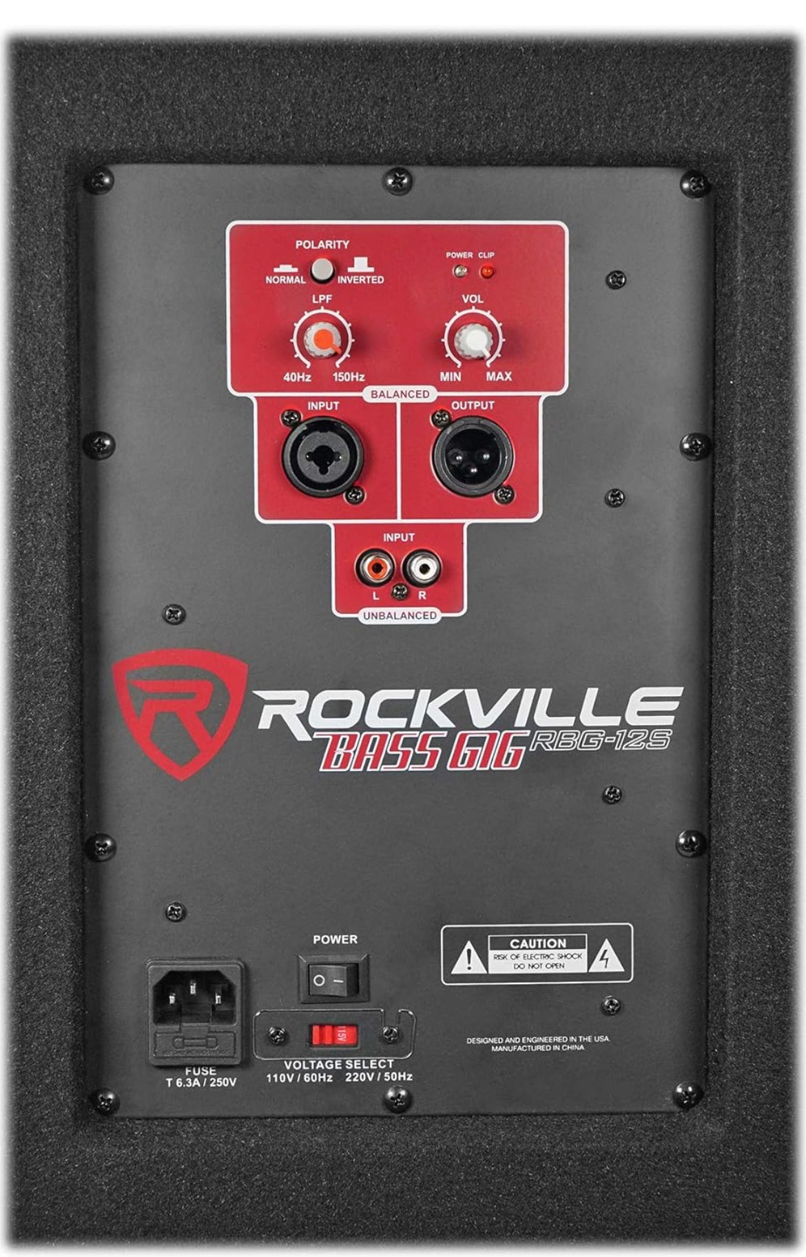 Rockville RBG12S Bass Gig 12" 1400 Watt Aktiewe Aangedrewe PA Subwoofer DJ/Pro Bundel ISO 10-12 Isolasie Platform Akoestiese Styger Kussing vir 10"/12" Subwoofers