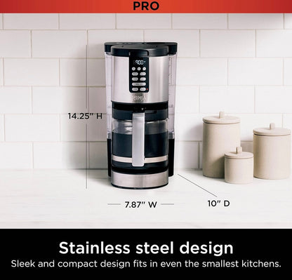 Ninja 14 Koppie, Programmeerbare Koffiemaker XL Pro met Permanente Filter - Vlekvrye Staal DCM201